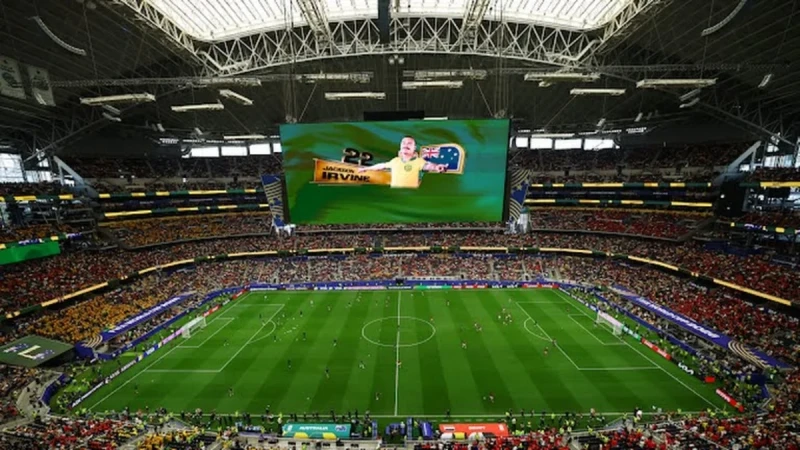 Futbol üzrə dünya çempionatında Avstraliya - Misir oyunu keçirilir