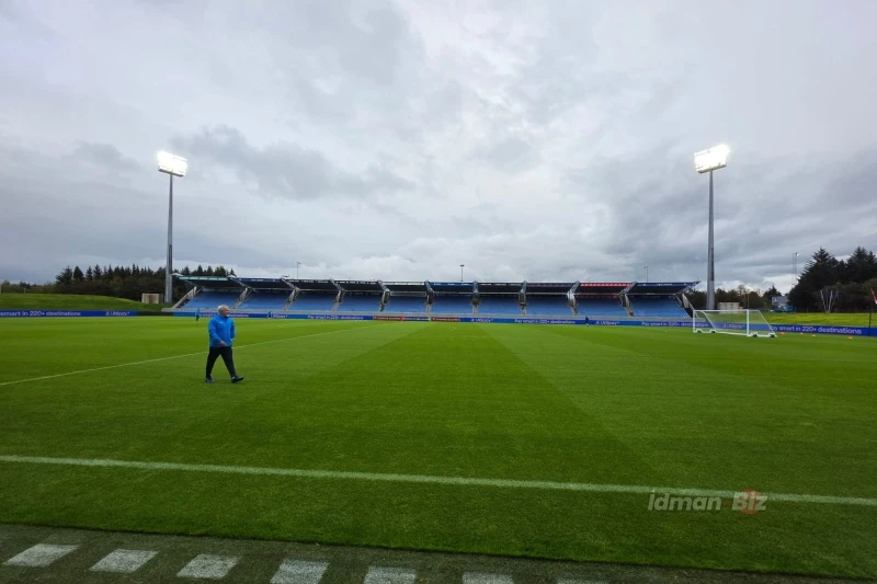Lauqardalsvöllur stadionunda bayram əhval-ruhiyyəsi - Azərbaycan millisi İslandiya ilə qarşılaşacaq