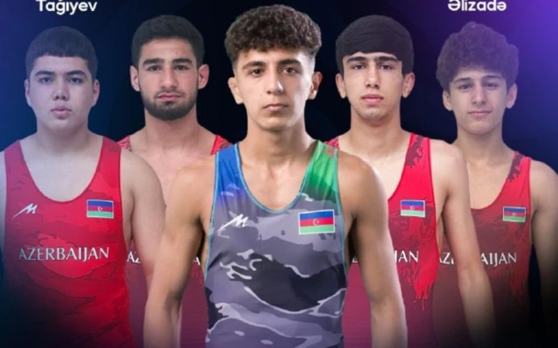 Азербайджанские борцы вольного стиля U-17 начали чемпионат Европы с 2 золотых и 1 бронзовой медалью