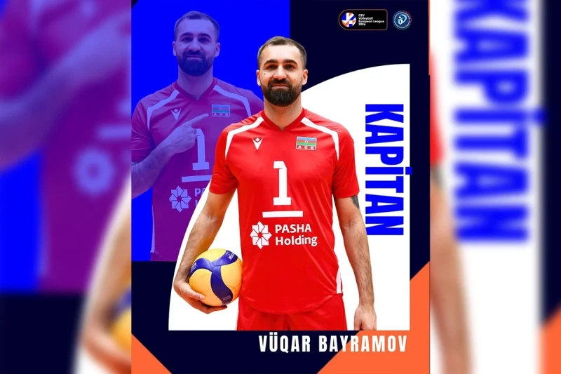 Vüqar Bayramov Azərbaycan voleybol millisinin kapitanı təyin olundu