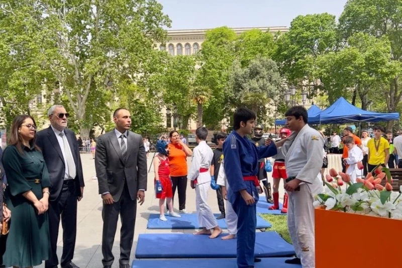 Ümummilli lider Heydər Əliyevin anadan olmasının 102-ci ildönümünə həsr olunmuş idman festivalı təşkil edilib - ŞƏKİL