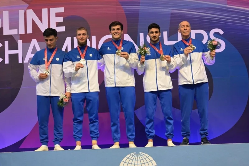 Azərbaycan Batut və Tamblinq Gimnastikası Komandası Dünya Çempionatında Qızıl Medal Qazanıb