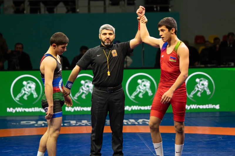 U-15 Grekoromen Güreş Azerbaycan Şampiyonası'nda dört sıklette daha kazananlar belli oldu