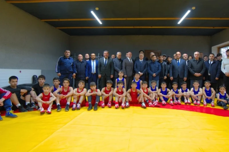 Qusarın Hil kəndində güləş zalı istifadəyə verilib