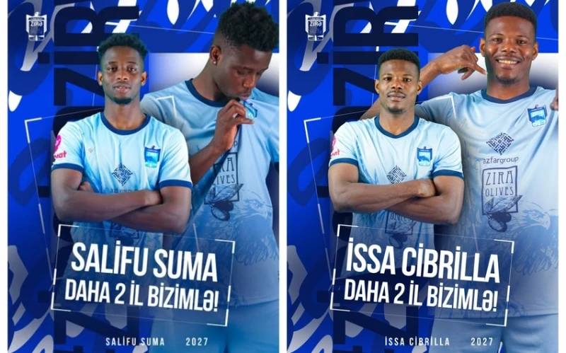 Zirə iki futbolçusu ilə müqavilə müddətini artırıb