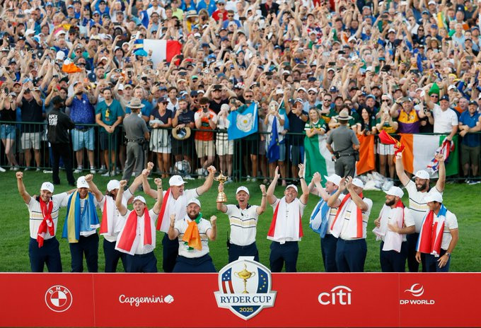 Ryder Cup sona erdi: Avrupa takımı deplasmanda zaferi kutluyor