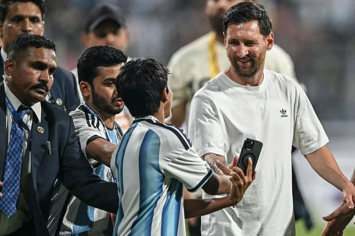 Messi, Hindistan ziyaretinde gösterilen misafirperverlik için teşekkür etti ve futbolun geleceği için umutlu olduğunu belirtti