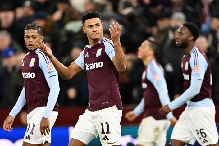 Aston Villa fans at stadium