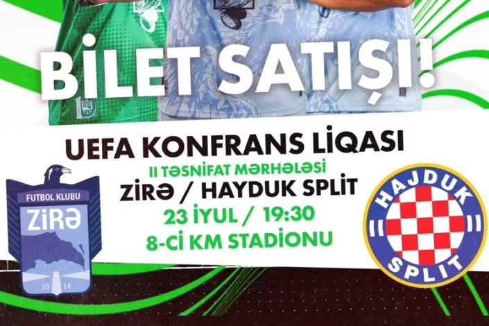 "Zirə" - "Hayduk" oyununun biletləri satışda