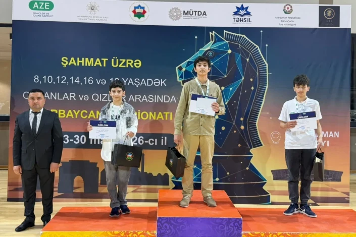 Müxtəlif yaş qrupları üzrə şahmat üzrə Azərbaycan çempionatına yekun vurulub