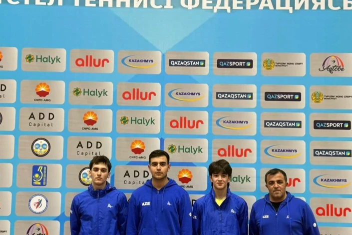 Azərbaycan stolüstü tennisçiləri Avrasiya Liqasında uğurla çıxış edərək ikinci yeri tutublar