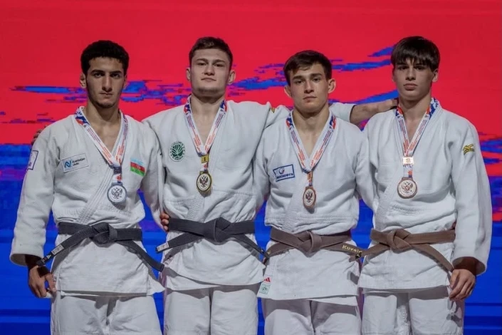Azərbaycan gənc cüdoçuları Rusiyada üç medal qazanıb