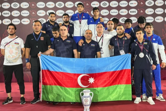 U-20 Sərbəst Güləş Millimiz Avropa Çempionatında İkinci Olub