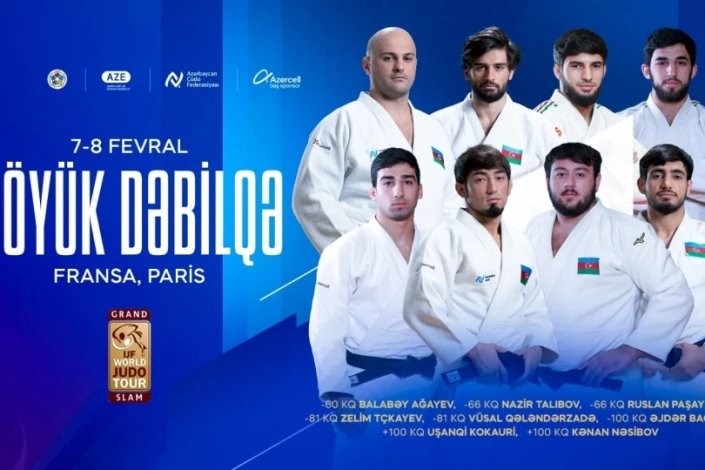 Paris "Büyük Slam"inde bugün 5 Azerbaycanlı judocu mücadele edecek