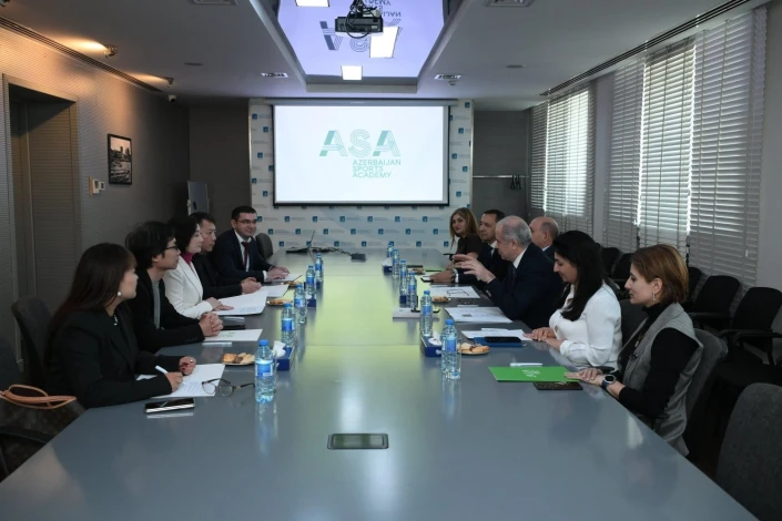 Hunan Eyaleti Heyeti Azerbaycan Spor Akademisi'nde İşbirliği İmkanlarını Görüştü - FOTO