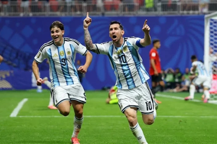 Lionel Messi Argentina və Misir matçında ən yaxşı oyunçu olub
