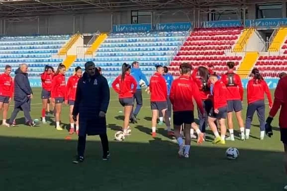 Azerbaijan Women's National Team Holds Final Training Session Before North Macedonia Match, Losses in Squad