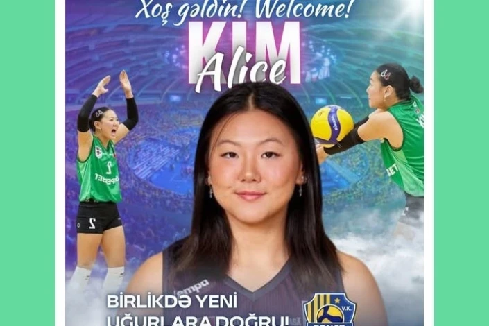 "Gəncə" Voleybol Klubu ABŞ-lı Libero Alisa Kim ilə Müqavilə İmzalayıb