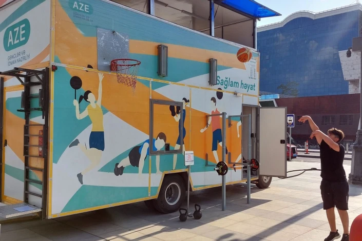 "Healthy Lifestyle" project held in front of "Deniz Mall" Shopping Center - PHOTO