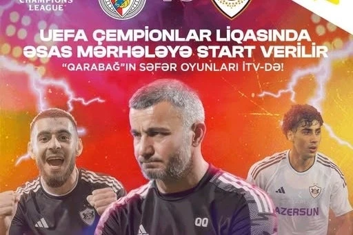 "Qarabağ"ın Çempionlar Liqası oyunları İctimai Televiziyada yayımlanacaq
