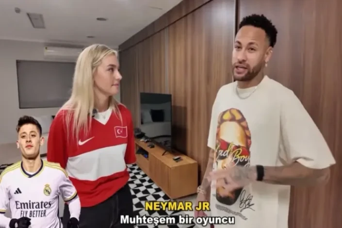 Неймар назвал Арду Гюлера «лучшим полузащитником в мире»