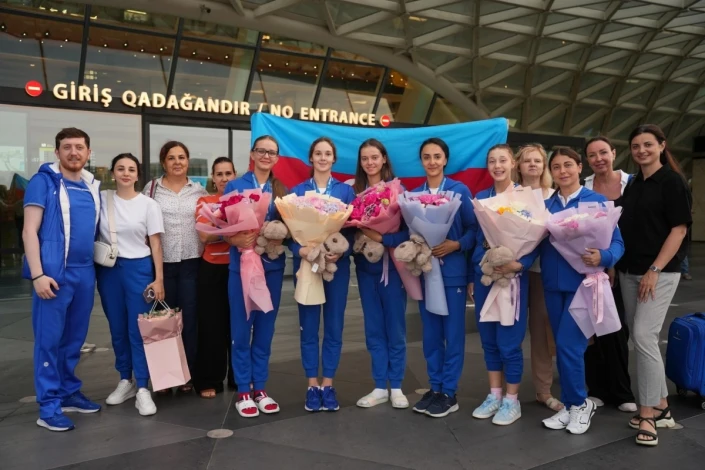 Our Gymnasts, Returning Victorious from the German Universiade, Were Welcomed in Baku