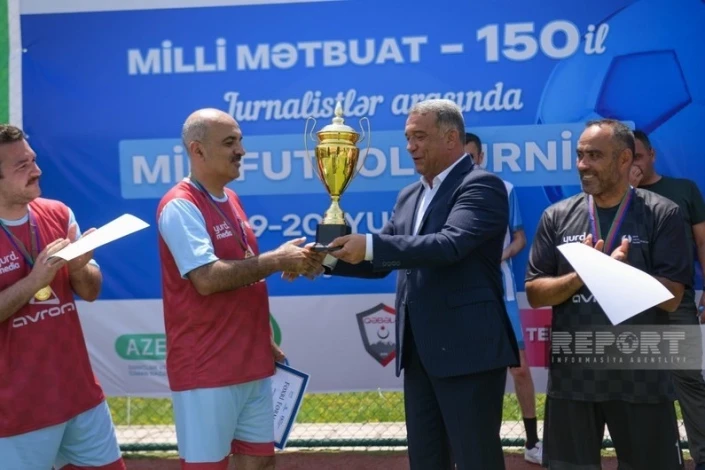 "Milli Mətbuat - 150" Minifutbol Turnirinin Qalibi "Kaspi" Komandası Oldu