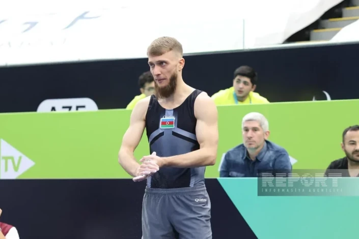 Azərbaycan gimnastı Mixail Malkin Dünya Kubokunda qızıl medal qazandı