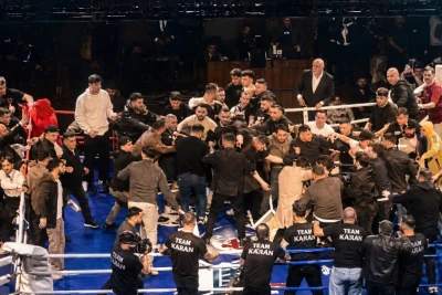Trabzonda Türk və Rus Boksçuların Döyüşü Kütləvi Davaya Çevrildi