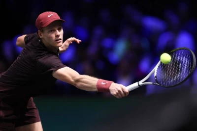 Янник Синнер в полуфинале турнира "Paris Masters"