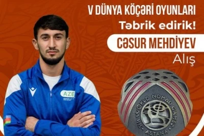 İdmançımızdan alış idman növündə BÜRÜNC MEDAL