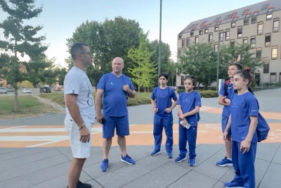 MOK rəsmisi Osiyekdə Avropa Gənclər Yay Olimpiya Festivalında iştirak edən Azərbaycan gimnastları ilə görüşüb