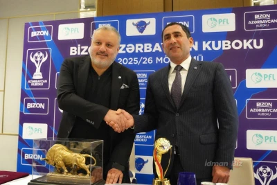 "Bizon" Azərbaycan Kubokunun Yeni Sponsoru Oldu / "Bizon" Azərbaycan Kubokunun Yeni Sponsoru - "Avrora Qrup"