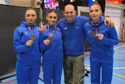Azərbaycan gimnastları Çexiyada qızıl medal qazanıb