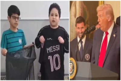 İranlı uşaqlar Messinin Trampla görüşünə görə formalarını atırlar