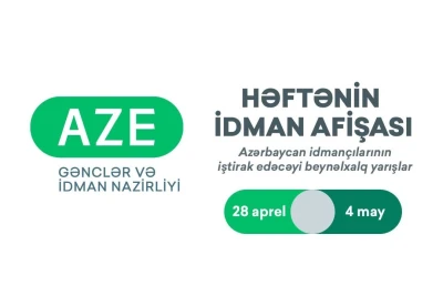 Beynəlxalq yarışların HƏFTƏLİK İDMAN AFİŞASI