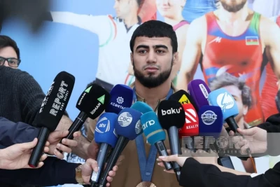 Həsrət Cəfərov Olimpiadada qazanılan medalın korlanmasından və problemin həllindən danışıb