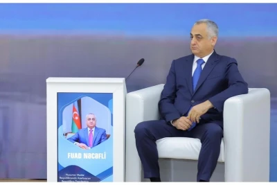 Yetkili temsilci Fuad Necefli, "Araz-Nahçıvan"ı "Aris" karşısındaki galibiyetinden dolayı tebrik etti