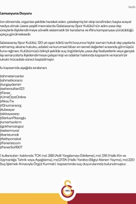 "Qalatasaray" öz əleyhinə kampaniya aparan məşhurları məhkəməyə verib