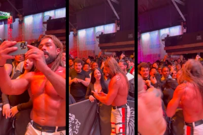 Güləş Şousunda Qalmaqal: Güləşçi Azarkeş Qadının Üzünə Təpik Vurdu