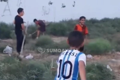 Sumqayıtda uşaqlar stadion olmadığı üçün özləri meydança düzəldirlər