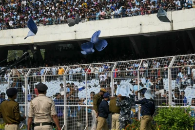 Kəlküttədə Messinin iştirakı ilə olan tədbirdə iğtişaşlar baş verdikdən sonra təşkilatçı həbs edilib