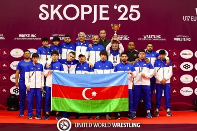 Azərbaycan U-17 sərbəst güləş millisi Avropa çempionu oldu
