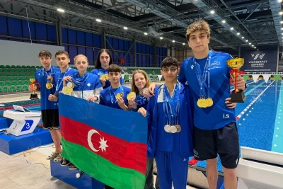 Azərbaycan üzgüçüləri Kutaisi Açıq Yaz Kubokunda medallar qazanıblar və rekordlar qırıblar