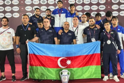 U20 Sərbəst Güləş Millimiz Avropa Çempionatında İkinci Olub