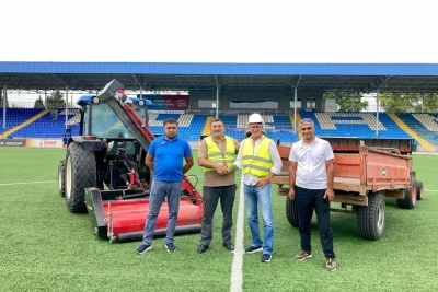 Tovuz stadionunda ot örtüyü yenilənir