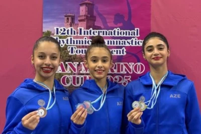 Azərbaycan bədii gimnastları San-Marino turnirində 7 medal qazanıb