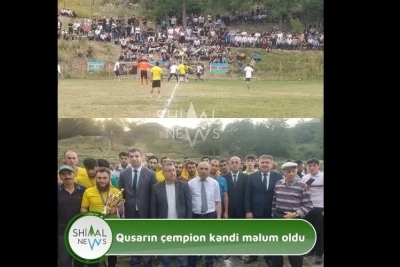 Qusarda futbol üzrə rayon birinciliyinin qalibi müəyyənləşib