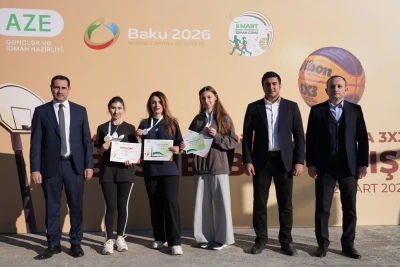 İdman.Biz əməkdaşı media nümayəndələri arasında basketbol yarışında üçüncü olub