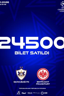 "Qarabağ" - "Ayntraxt" Oyununa 24 500 Bilet Satılıb